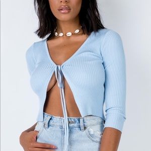 Princess polly blue cudal top